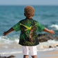 One Love Jamaica Kid Hawaiian Shirt Rastafarian Lion Reggae Grunge Style