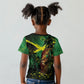 One Love Jamaica Kid T shirt Rastafarian Lion Reggae Grunge Style