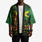 One Love Jamaica Kimono Rastafarian Lion Reggae Grunge Style