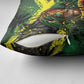 One Love Jamaica Pillow Cover Rastafarian Lion Reggae Grunge Style