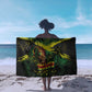 One Love Jamaica Sarong Rastafarian Lion Reggae Grunge Style