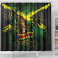 One Love Jamaica Shower Curtain Rastafarian Lion Reggae Grunge Style