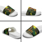 One Love Jamaica Slide Sandals Rastafarian Lion Reggae Grunge Style
