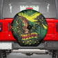 One Love Jamaica Spare Tire Cover Rastafarian Lion Reggae Grunge Style