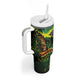 One Love Jamaica Tumbler With Handle Rastafarian Lion Reggae Grunge Style