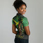 One Love Jamaica Women Polo Shirt Rastafarian Lion Reggae Grunge Style