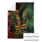 One Love Bahamas Blanket Rastafarian Lion Reggae Grunge Style