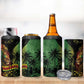 One Love Bahamas 4 in 1 Can Cooler Tumbler Rastafarian Lion Reggae Grunge Style