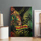 One Love Bahamas Canvas Wall Art Rastafarian Lion Reggae Grunge Style