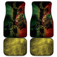 One Love Bahamas Car Mats Rastafarian Lion Reggae Grunge Style