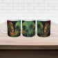 One Love Bahamas Ceramic Mug Rastafarian Lion Reggae Grunge Style