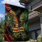 One Love Bahamas Garden Flag Rastafarian Lion Reggae Grunge Style