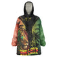 One Love Bahamas Kid Wearable Blanket Hoodie Rastafarian Lion Reggae Grunge Style