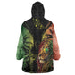 One Love Bahamas Kid Wearable Blanket Hoodie Rastafarian Lion Reggae Grunge Style