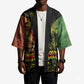 One Love Bahamas Kimono Rastafarian Lion Reggae Grunge Style