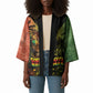 One Love Bahamas Kimono Rastafarian Lion Reggae Grunge Style