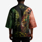 One Love Bahamas Kimono Rastafarian Lion Reggae Grunge Style