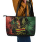 One Love Bahamas Leather Tote Bag Rastafarian Lion Reggae Grunge Style