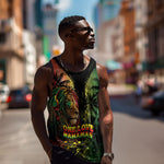 One Love Bahamas Men Tank Top Rastafarian Lion Reggae Grunge Style