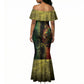 One Love Bahamas Mermaid Dress Rastafarian Lion Reggae Grunge Style