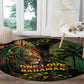 One Love Bahamas Round Carpet Rastafarian Lion Reggae Grunge Style