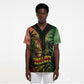 One Love Bahamas Scrub Top Rastafarian Lion Reggae Grunge Style