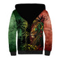 One Love Bahamas Sherpa Hoodie Rastafarian Lion Reggae Grunge Style