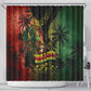 One Love Bahamas Shower Curtain Rastafarian Lion Reggae Grunge Style