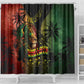 One Love Bahamas Shower Curtain Rastafarian Lion Reggae Grunge Style