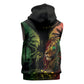 One Love Bahamas Sleeveless Hoodie Rastafarian Lion Reggae Grunge Style