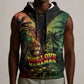One Love Bahamas Sleeveless Hoodie Rastafarian Lion Reggae Grunge Style