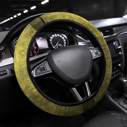 One Love Bahamas Steering Wheel Cover Rastafarian Lion Reggae Grunge Style