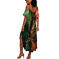 One Love Bahamas Summer Maxi Dress Rastafarian Lion Reggae Grunge Style