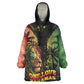 One Love Bahamas Wearable Blanket Hoodie Rastafarian Lion Reggae Grunge Style