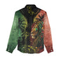 One Love Bahamas Women Casual Shirt Rastafarian Lion Reggae Grunge Style