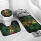 One Love Guyana Bathroom Set Rastafarian Lion Reggae Grunge Style