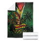 One Love Guyana Blanket Rastafarian Lion Reggae Grunge Style