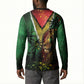 One Love Guyana Button Sweatshirt Rastafarian Lion Reggae Grunge Style