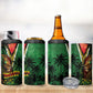 One Love Guyana 4 in 1 Can Cooler Tumbler Rastafarian Lion Reggae Grunge Style