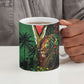 One Love Guyana Ceramic Mug Rastafarian Lion Reggae Grunge Style