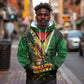 One Love Guyana Hoodie Rastafarian Lion Reggae Grunge Style