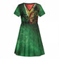 One Love Guyana Kid Short Sleeve Dress Rastafarian Lion Reggae Grunge Style