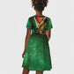 One Love Guyana Kid Short Sleeve Dress Rastafarian Lion Reggae Grunge Style