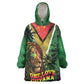 One Love Guyana Kid Wearable Blanket Hoodie Rastafarian Lion Reggae Grunge Style