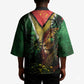 One Love Guyana Kimono Rastafarian Lion Reggae Grunge Style