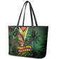 One Love Guyana Leather Tote Bag Rastafarian Lion Reggae Grunge Style
