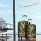 One Love Guyana Luggage Cover Rastafarian Lion Reggae Grunge Style