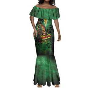 One Love Guyana Mermaid Dress Rastafarian Lion Reggae Grunge Style