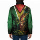 One Love Guyana Padded Jacket Rastafarian Lion Reggae Grunge Style