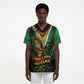 One Love Guyana Scrub Top Rastafarian Lion Reggae Grunge Style